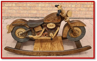 Custom Motorcycle Rocking Horse